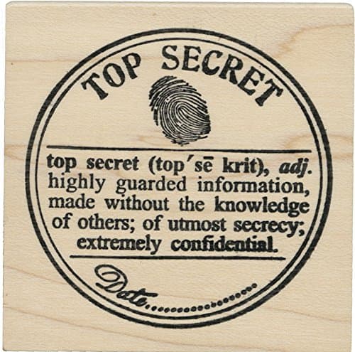 Top Secret Seal rubber stamp - Cats Life Press 948 F