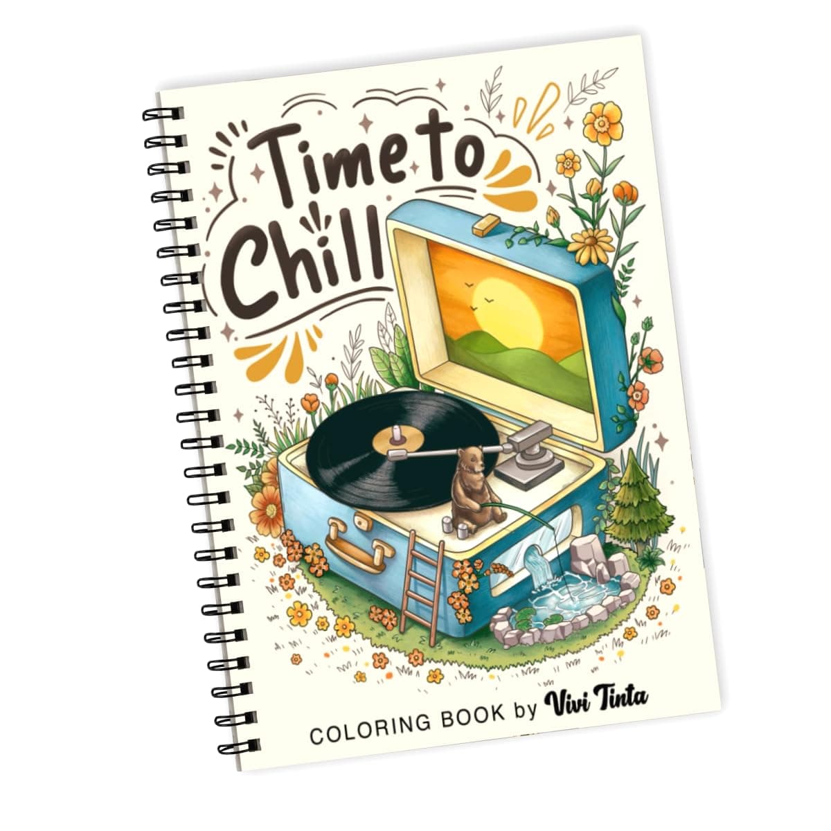 Time To Chill: Coloring Book of Awe-inspiring Discovery into the Tiny Worlds for Stress Relief and Relaxation