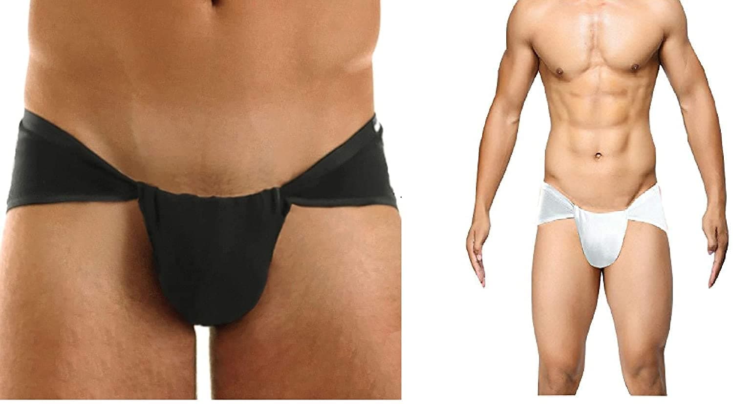 4 pc Indian Traditional Underwear Langot Lankot Loin Cloth Supporter loincloth Cotton Multicolor - (2 White Color + 2 Black Color)