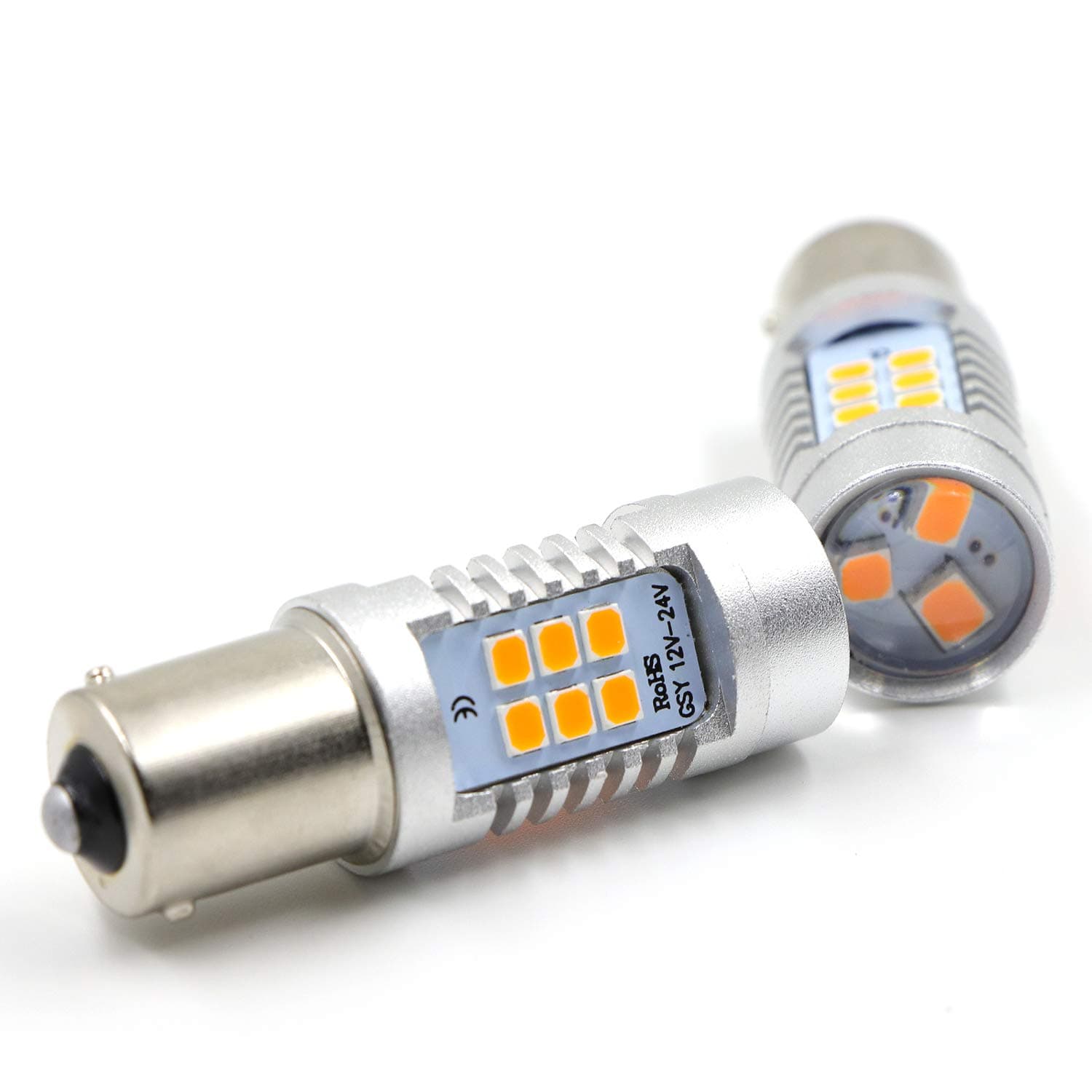 1157 BAY15D 1016 1034 1178A 1196 2057 Brake Tail Light Bulbs 21 SMD Extremely Bright Red LED Bulb 2835 Chips Sider Marker Light Bulbs Lamp (Set of 2）