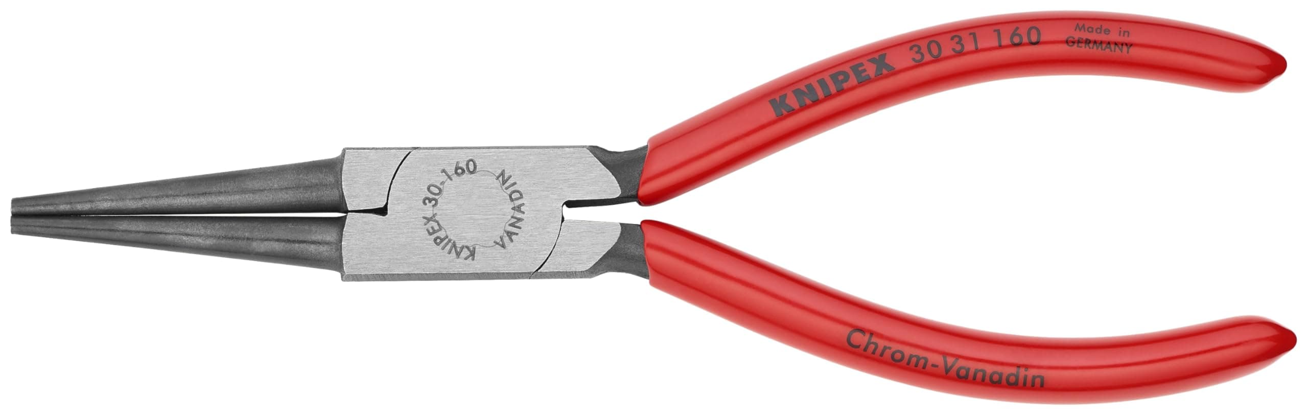 30 31 160 Tools - Long Nose Pliers, Round Tips (3031160), 6.25