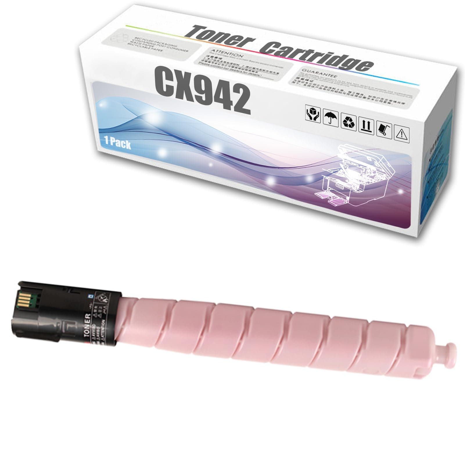 Compatible Toner Cartridge Replacement for Lexmark CX942 83DOHK0 83DOHC0 83DOHY0 83DOHM0 Toner Cartridge for CX942 CX943 CX944 Printer Magenta Toner