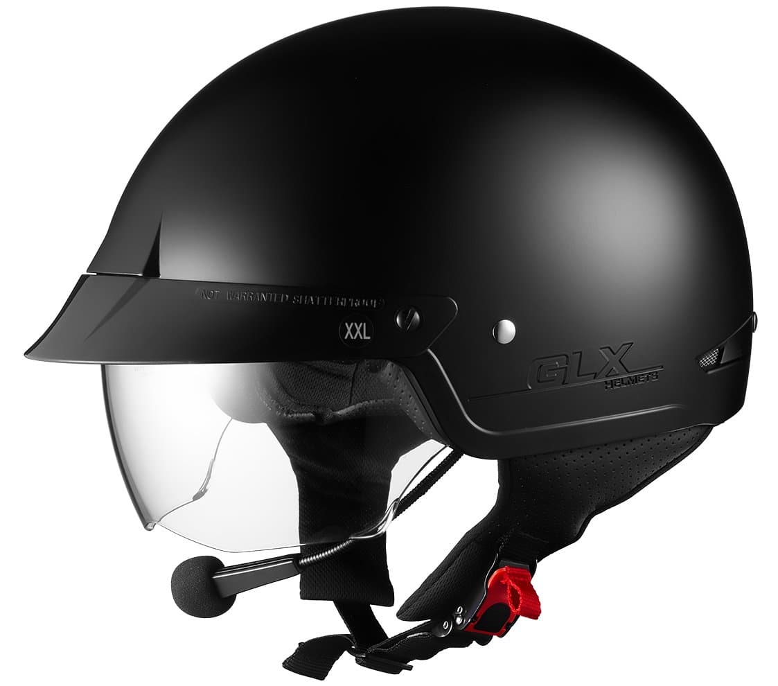 Sniper M14 Bluetooth Half Helmet with Retractable Shield