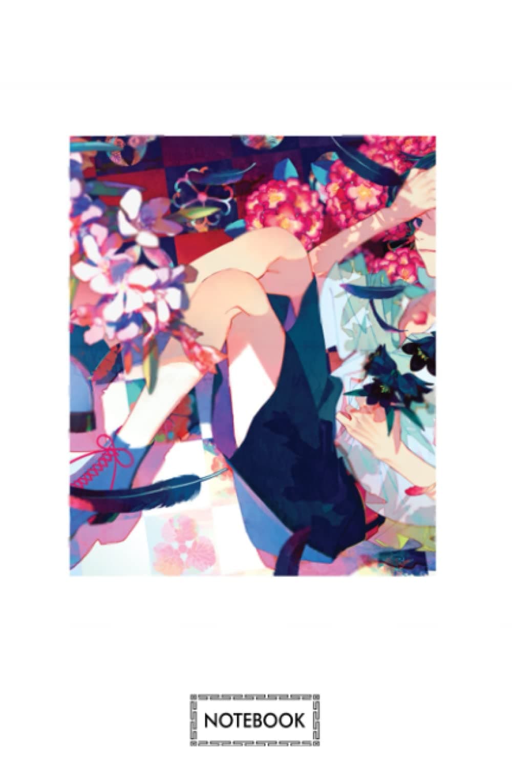 Japanese Anime Guy Aesthetic Retro 90s Yaoi Anime Boy Crow Chibi Notebook: Lined College Ruled Paper, Planner, Matte Finish Cover, Journal, 6x9 120 Pages, Diary