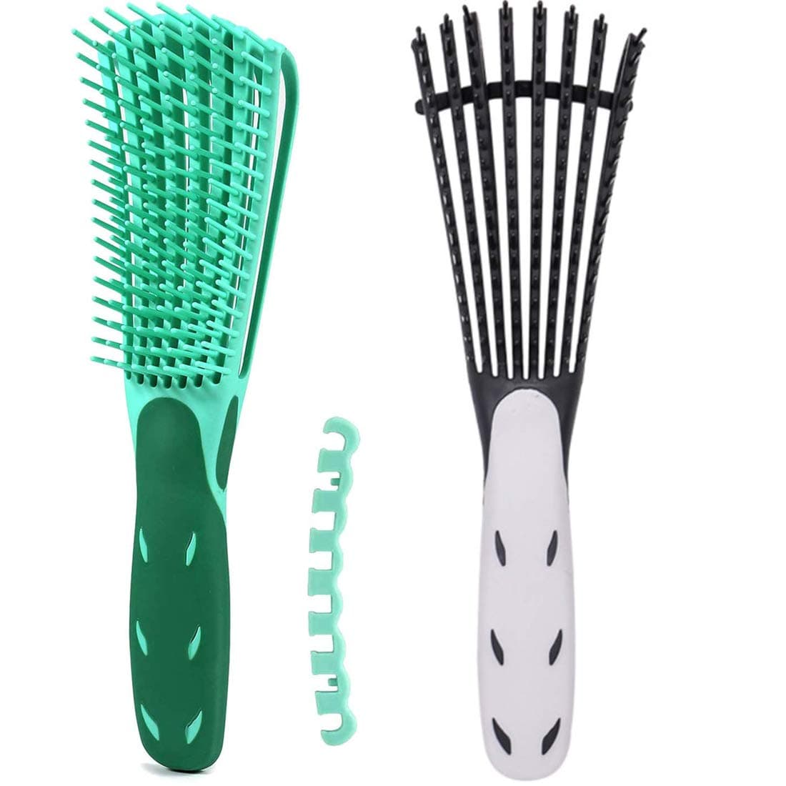 2 Pack EZ Detangler Brush, Detangle Hair Brush for Natural Hair-Detangler for Afro Hair 3a to 4c Kinky Wavy, Curly, Coily Hair, Detangler Hair Brush Detangling Drush Easily with Wet/Dry