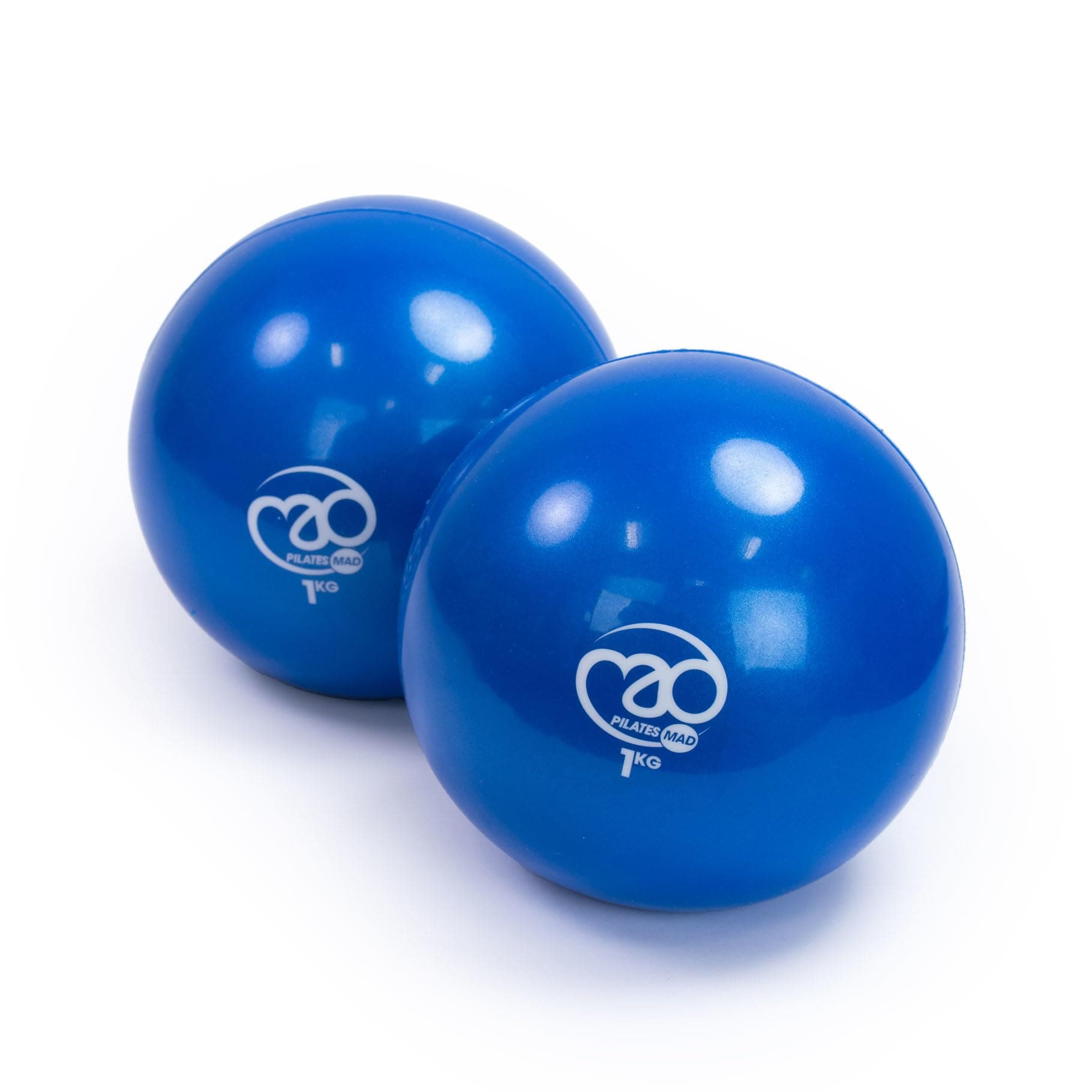 Fitness Mad Soft Weight Pair, Weighted Toning Balls for Pilates, Yoga & Fitness | Sand Filled Smooth Touch PVC | 3 Weights Available, 0.5kg, 1kg, 1.5kg
