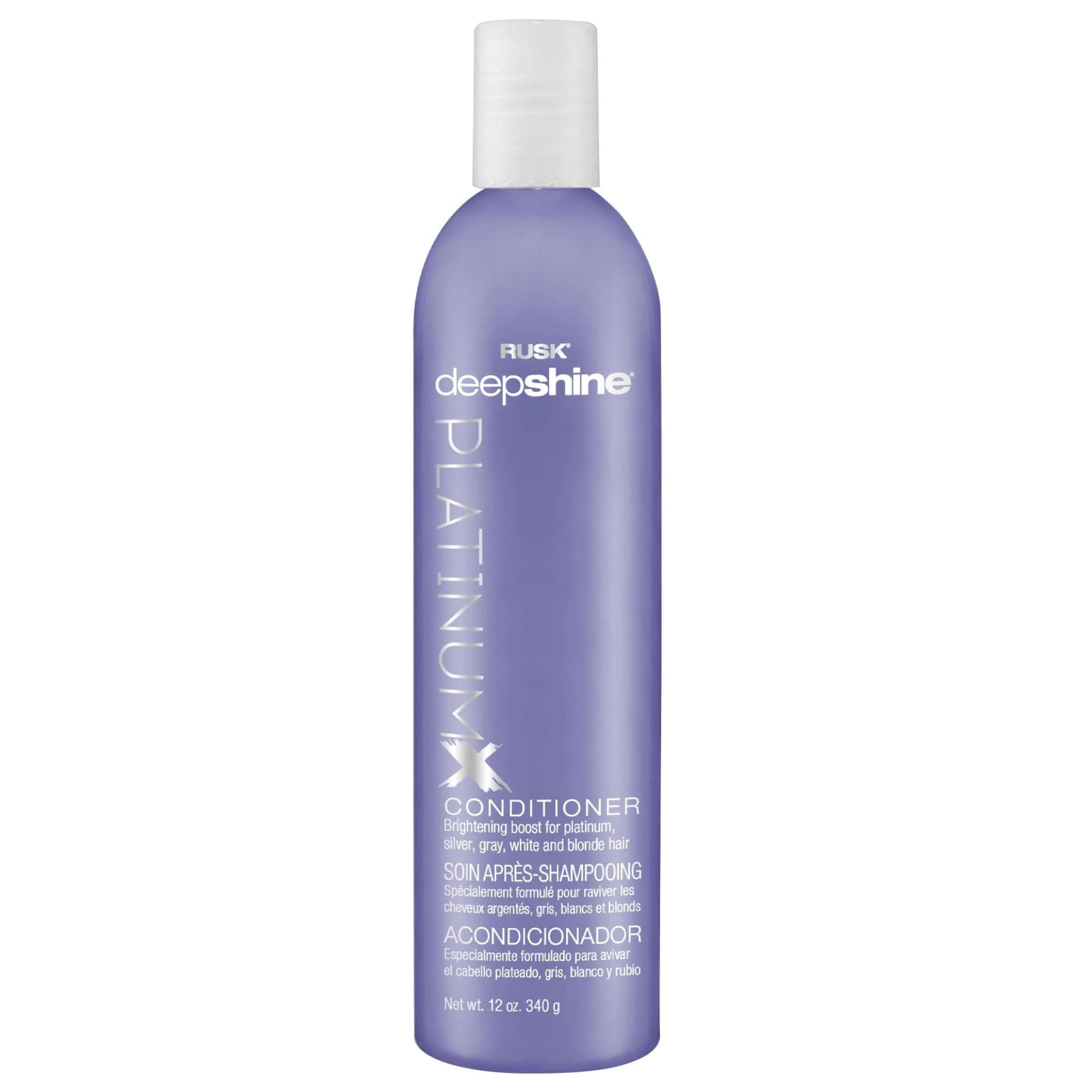 Deepshine Platinum Conditioner, Gentle Conditioner Eliminates Brassiness, Brightening Boost for Platinum, Silver, Gray, White, and Blonde Hair, 12 oz