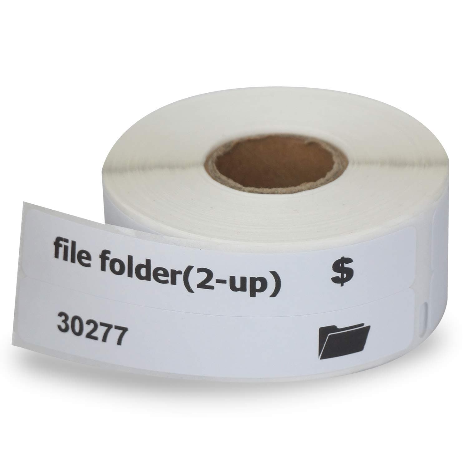 BETCKEYCompatible with Dymo 30277 (9/16" x 3-7/16", Removable) File Folder(2-up) Labels, Compatible for Dymo LabelWriter Thermal 450, 4XL & Zebra Desktop Printers [1 Roll, 260 Labels]