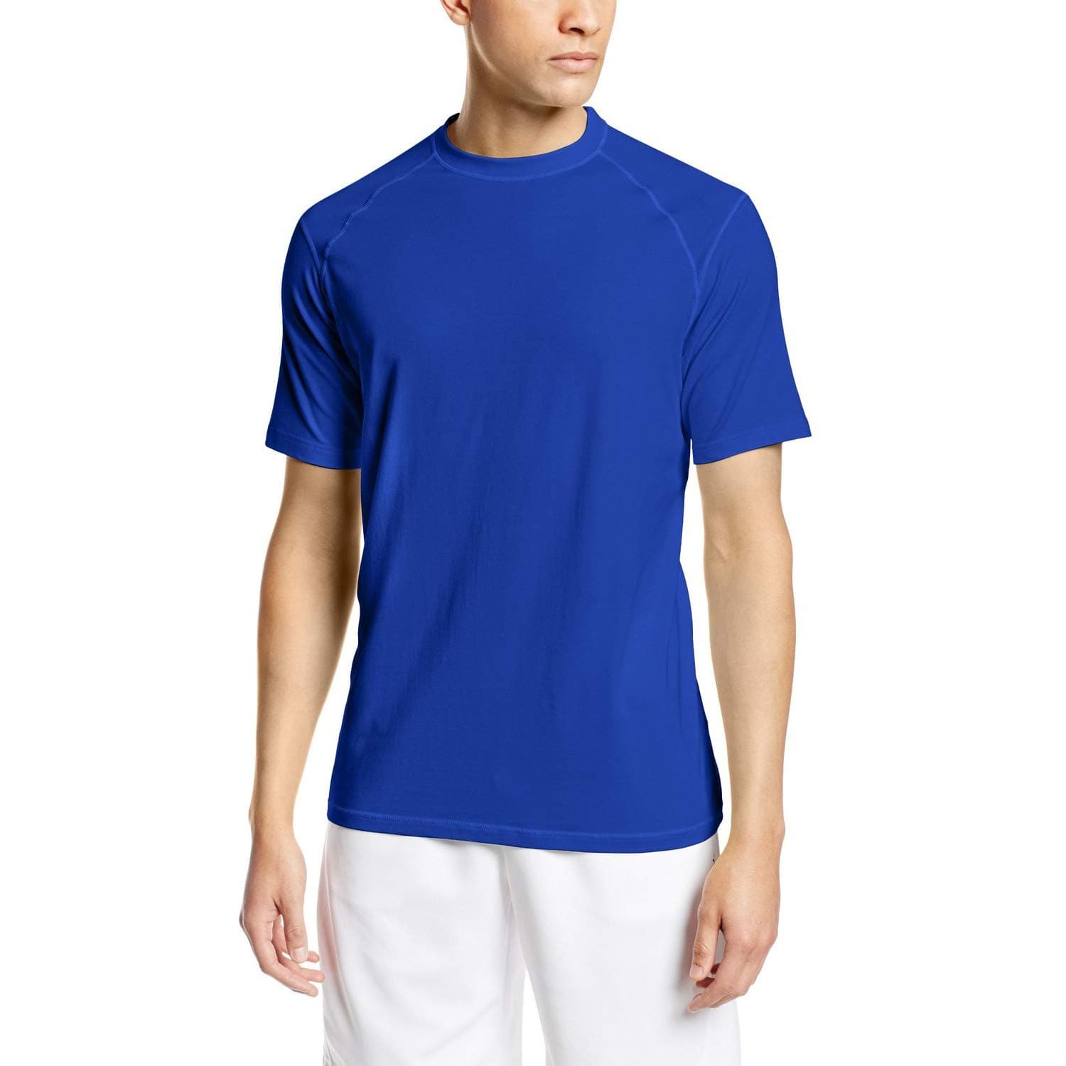 Lavos Men's Bamboo & Cotton T Shirt (Plain_Cobalt Blue)