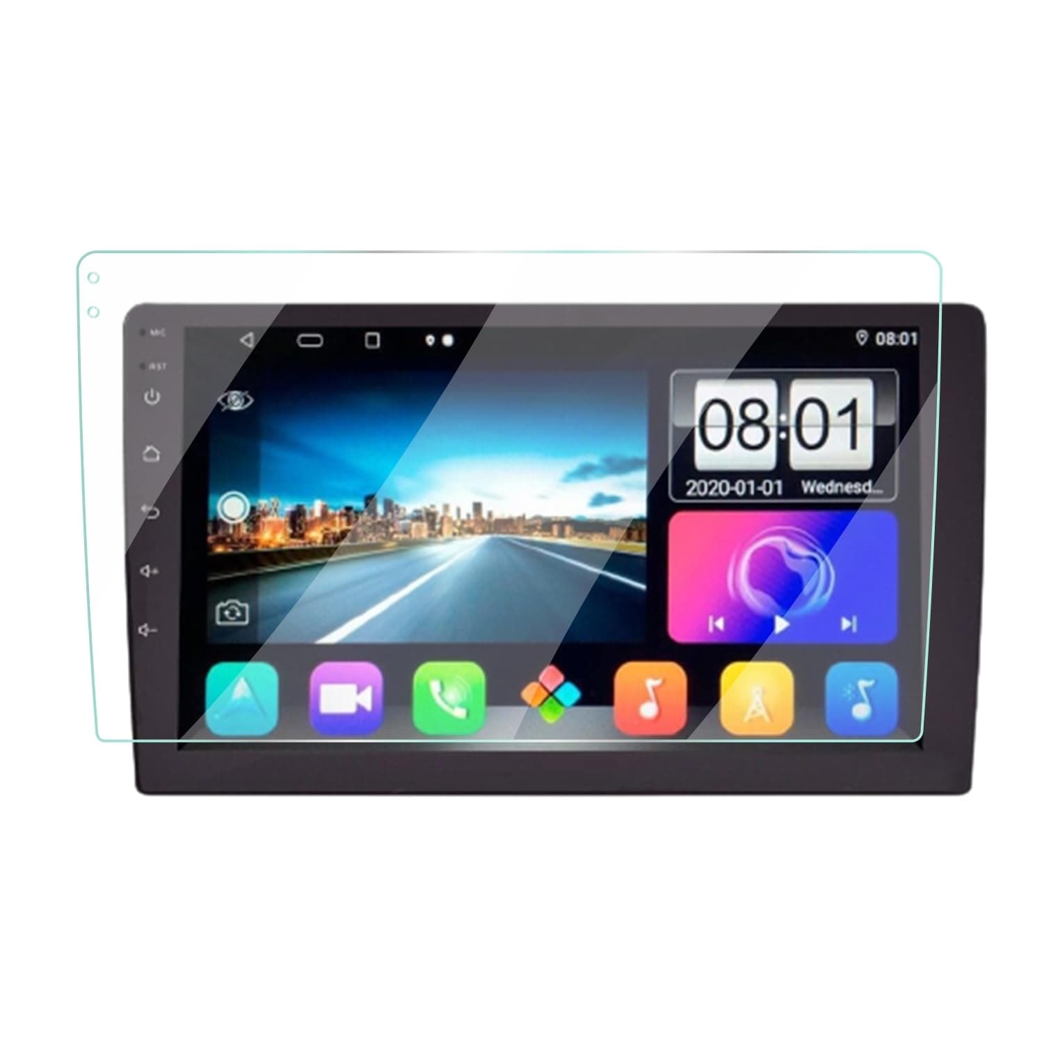 Screen Guard Protector for 9 Inch Android Car Stereo System, Touch Display 9H Protection Anti Scratch, Easy installation kit, HD Clear, Full Cover