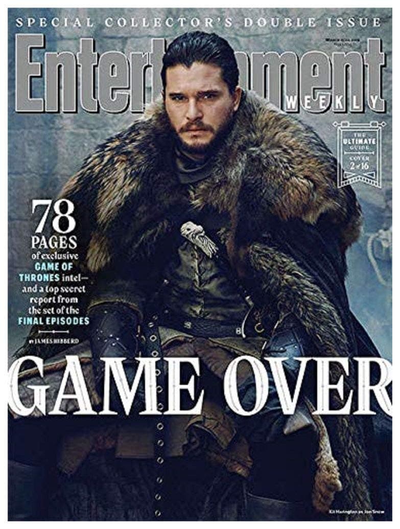 Entertainment Weekly Magazine (March 15, 2019) Game of Thrones Game Over Jon Snow Cover 2 of 16