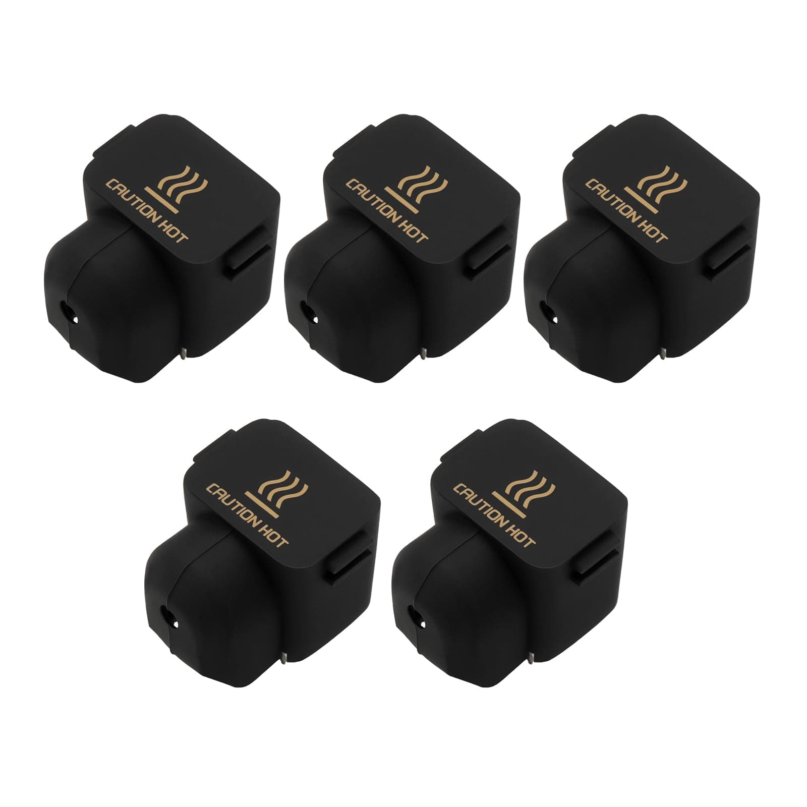 5pcs Silicone Sock Covers 300C High Temperature Caps Compatible With Bambulab A1 / A1 Mini 3D Printer Hotend Replacement Printing Accessories