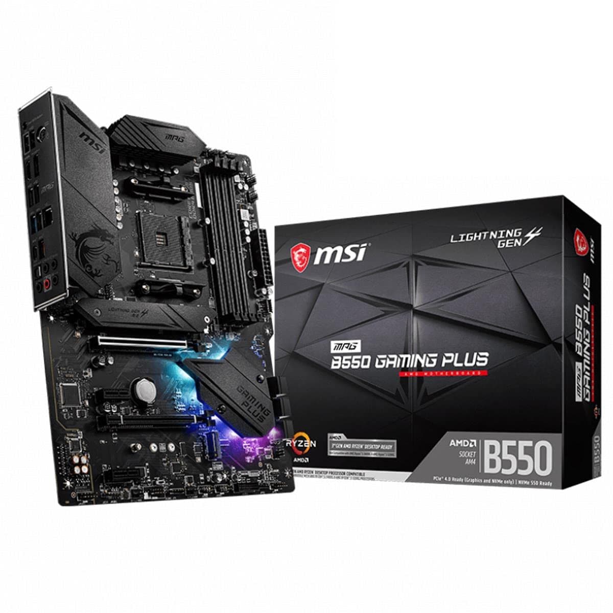 MPG AMD B550 Gaming Plus Socket AM4 ATX DDR4-SDRAM Motherboard
