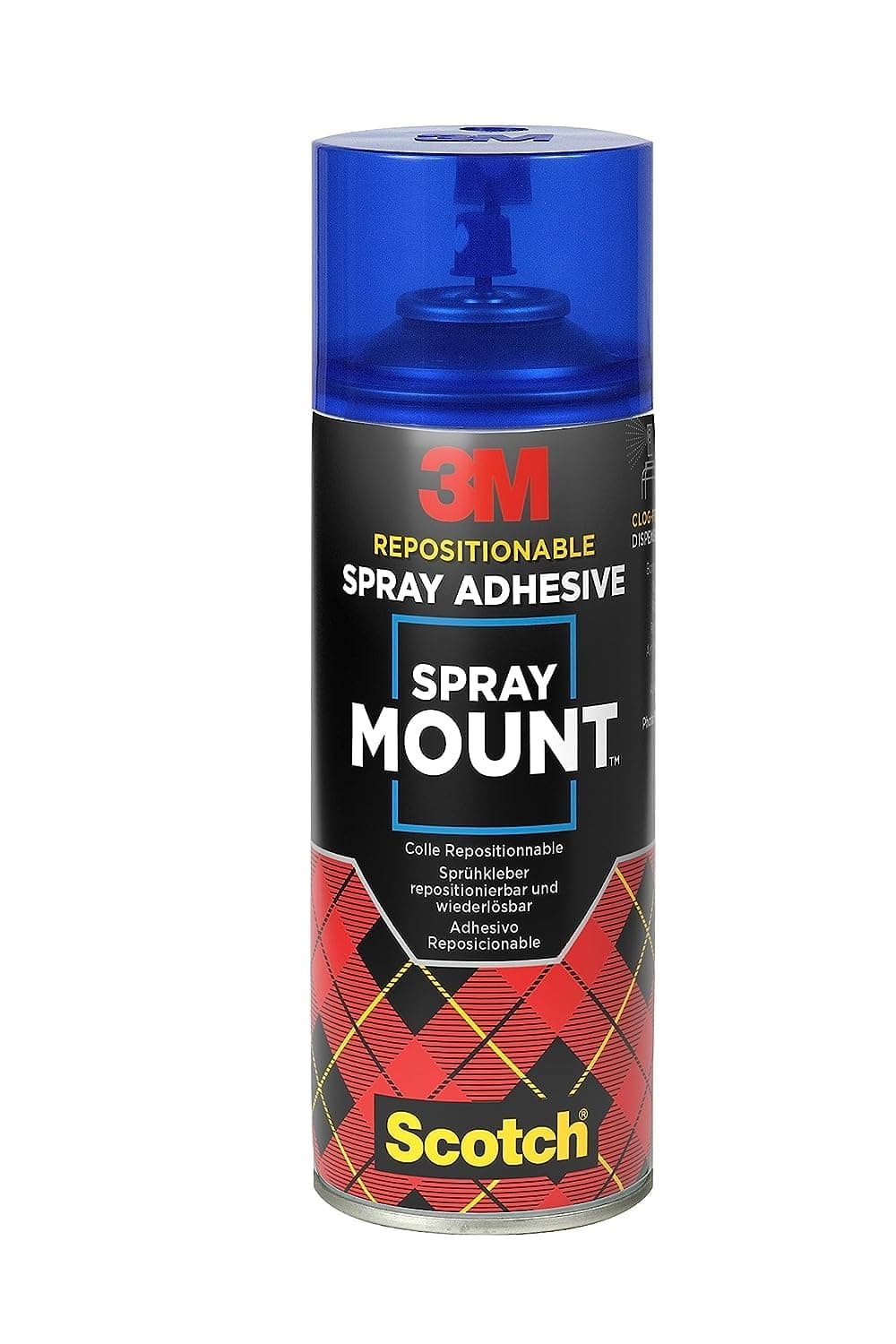 Scotch SprayMount Permanent Adhesive Spray, 1 Can 400 ml - Ideal for Mock-ups, Rresentations, School Projects, Display Boards