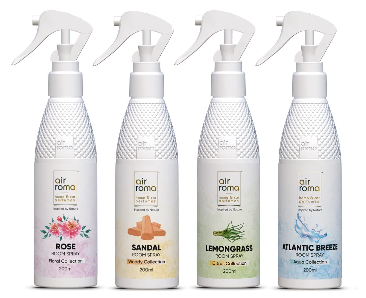 AIR-ROMA Air Freshener Spray Combo of 4 (200ml each)