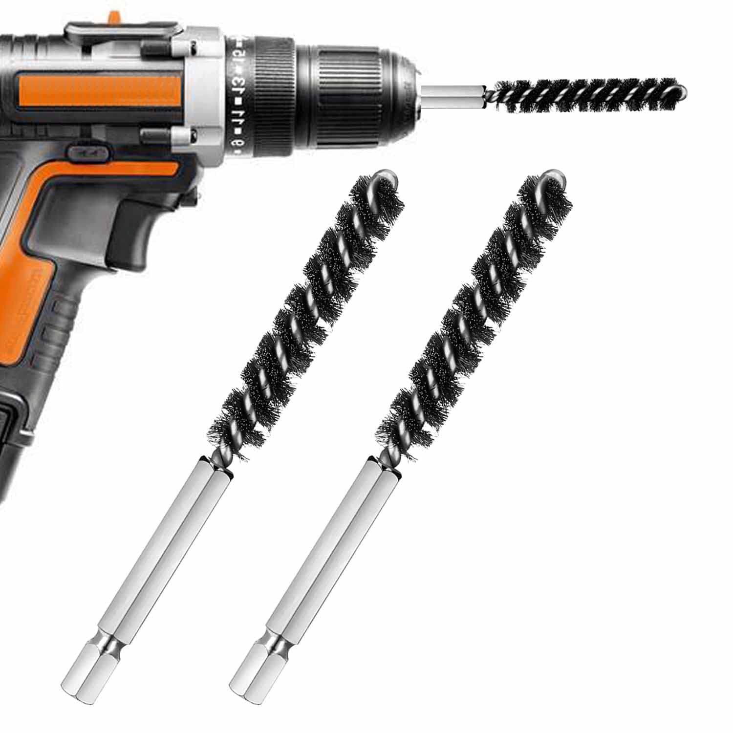 - Golf Clubs Head Hosel Brush Golf Shaft Ferrules Brush Stainless Steel Bore Brush Wire Brush Cleaning Tool Electric Drill Wire Brush for Wood and Iron (2)