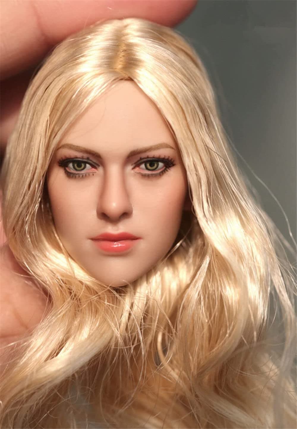 Generic 1/6 Scale Female Blonde Hair Head Sculpt for Action Figure Doll Toy
