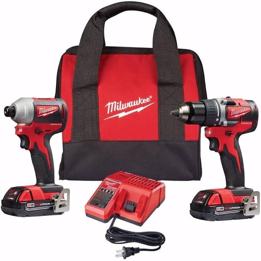 2892-22CT M18 Compact Brushless 2-Tool Combo Kit, Drill Driver/Impact Driver
