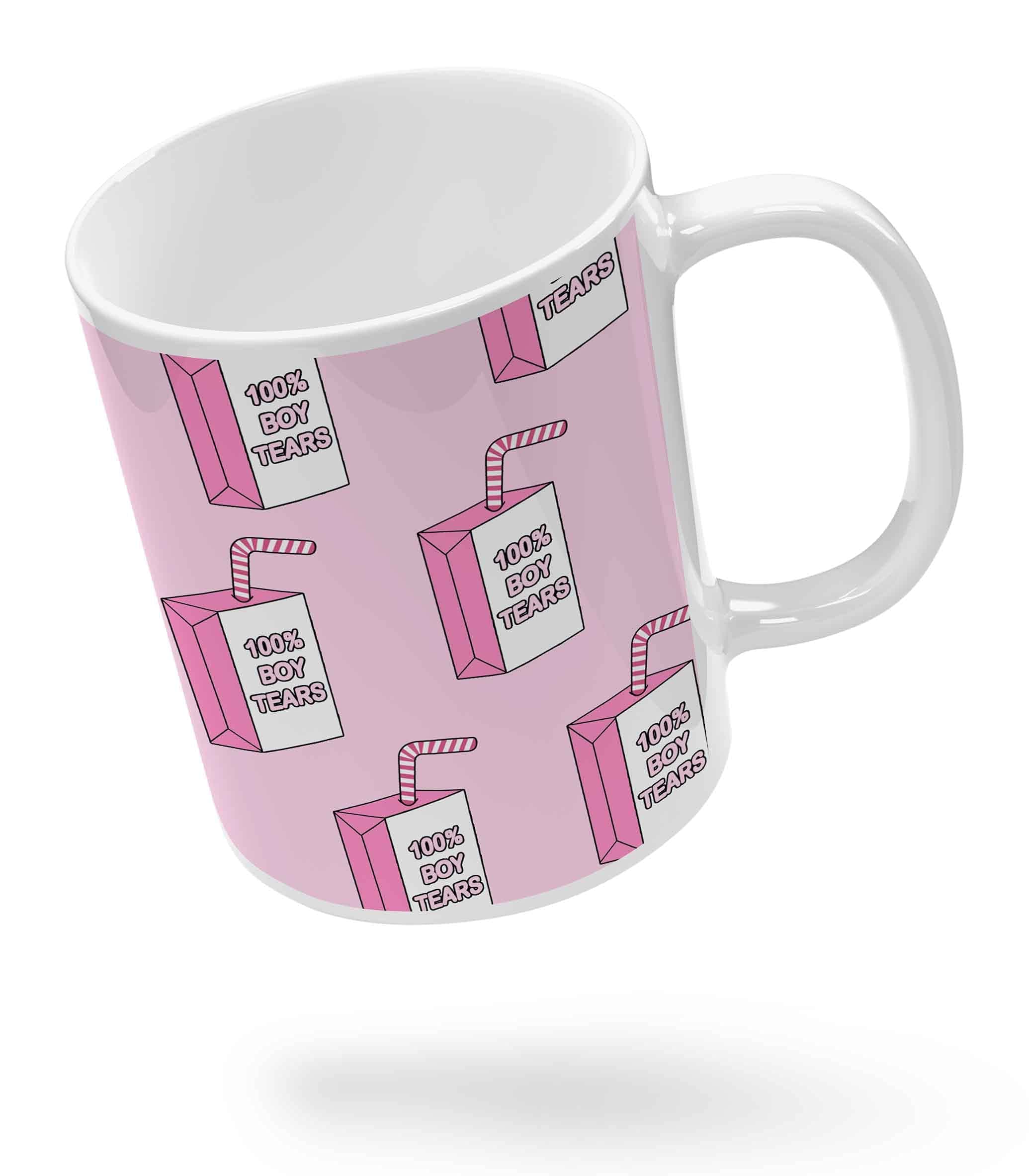 Gifi 100% Boy Tears Coffee Mug Microwave and Dishwasher Safe 330ML | Mug for Coffee | Ceramic Coffee Mug