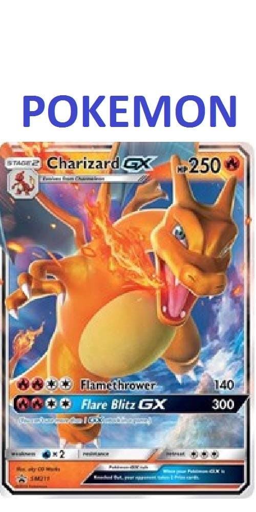 Pokémon Charizard GX - SM211 - Hidden Fates Promo Card - Holo FOIL - Near Mint/M Authentic - 1 Count