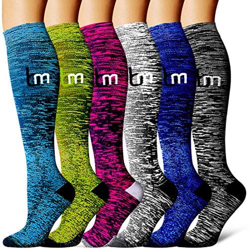 Compression Socks for Women and Men Best for Running, Athletic Sports, Varicose Veins, Travel