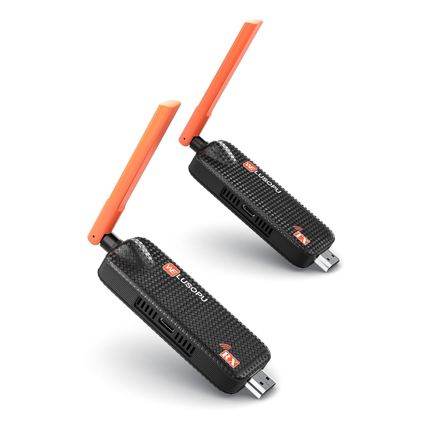 Wireless HDMI Transmitter and Receiver, Support Up to 6 Receivers, 5.8G WELUSOPU HDMI Wireless Extender Casting Video Audio for PC Laptop Camera Cable Box to Multiple TVs Monitors Projectors -165FT