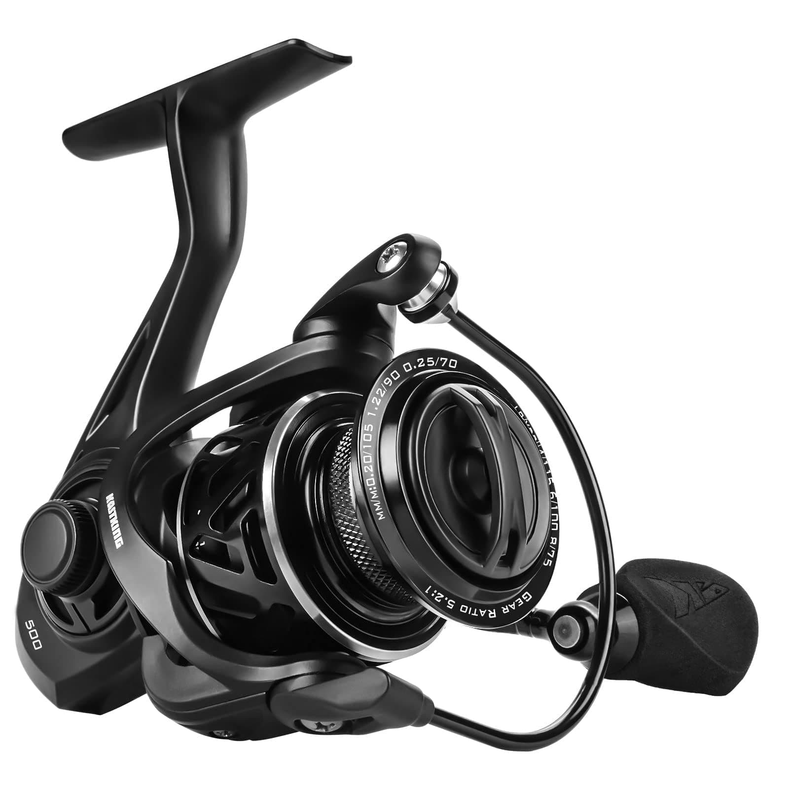 Zephyr Spinning Reel,Size 500 Ice Fishing Reel, Light Weight Ultra Smooth Powerful Spinning Fishing Reels