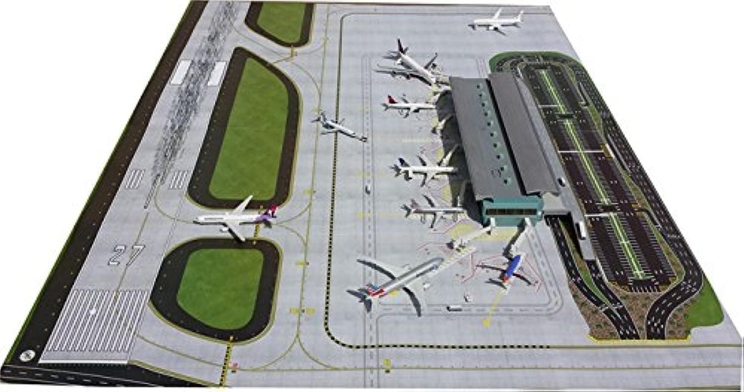 1:400 Scale 2-Piece Airport Mat Set - Durable Diorama for Model Aircraft Displays