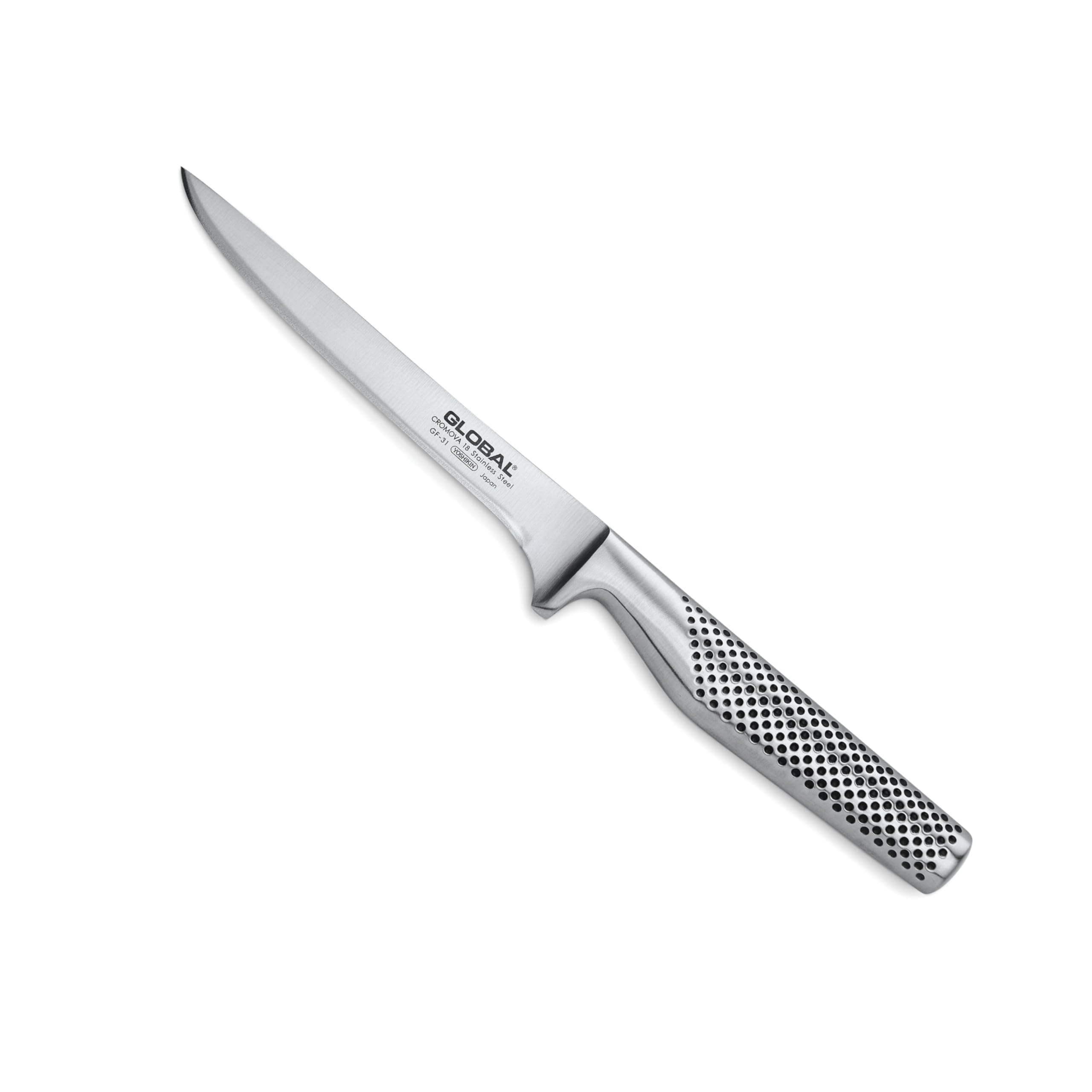 Global 6 1/4 inch Forged Heavyweight Boning Knife - Japanese Stainless Steel, Razor-Sharp Edge, Made in Japan, GF-31