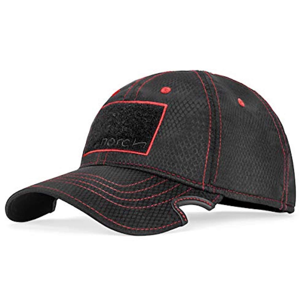 Notch Classic Adjustable Athlete Operator Cap, Men's, Black/Red