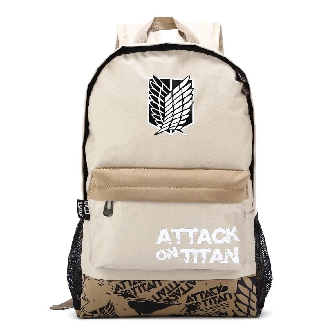 Large Capacity Attack on Titan Backpack Canvas Rucksack Anime Book Bag Laptop Bag