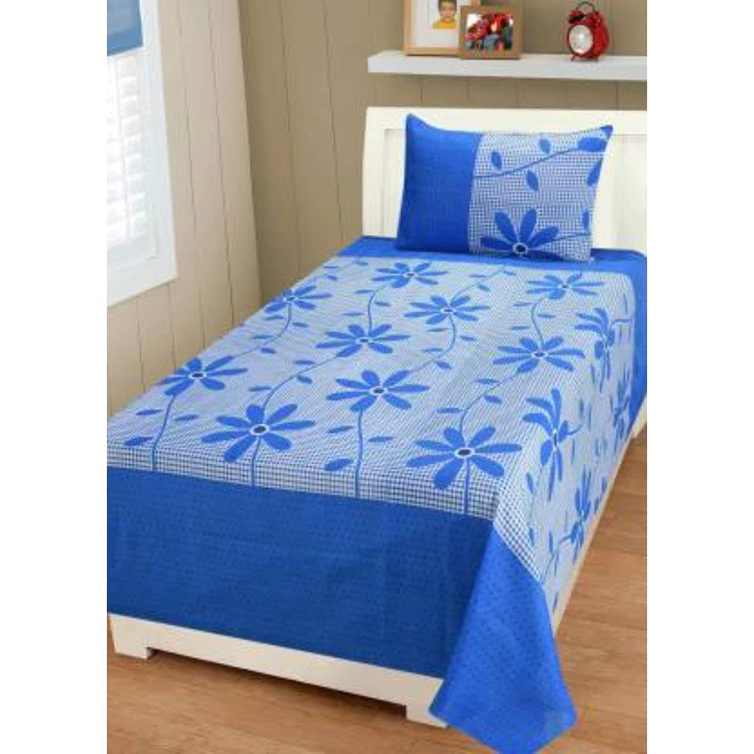 Supreme Home Collective Microfiber Cartoon Printed Single Bedsheet with Pillow Coves(Size: 60 inch x 90 inch, Color: Multicolor)