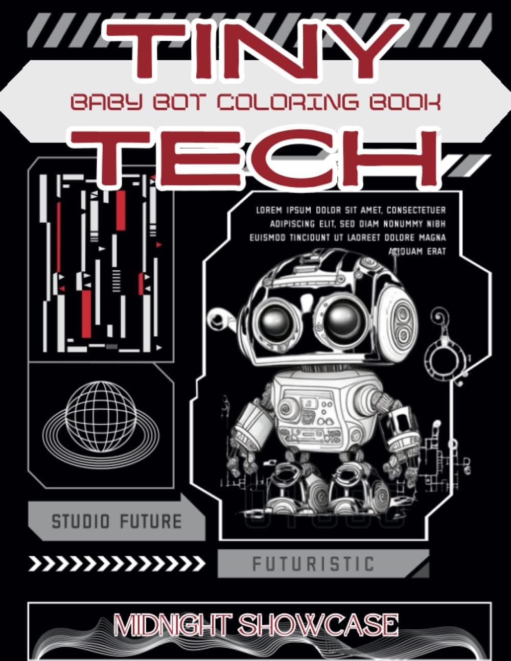 Tiny Tech: Baby Robot Coloring Book