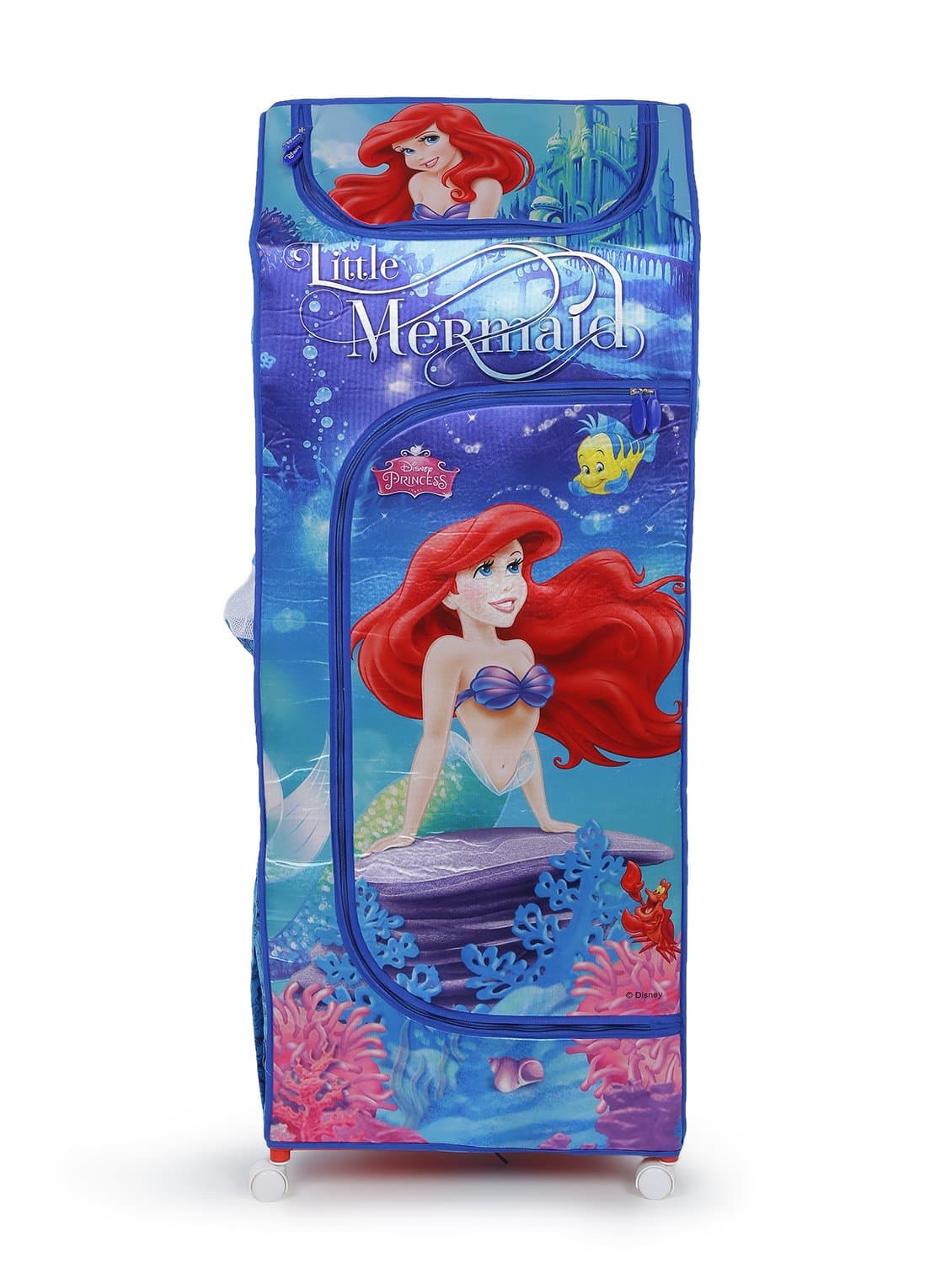 Disney Princess Little Mermaid Blue Color Kids Portable Wardrobe