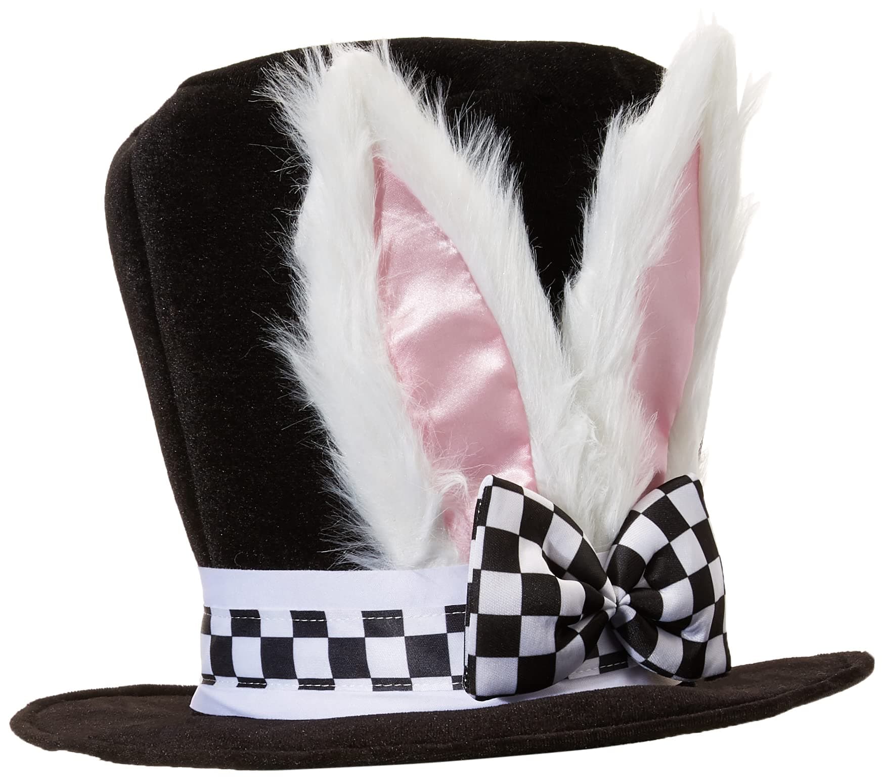 Men's Adult Black Velvet Bunny Ear Top Hat