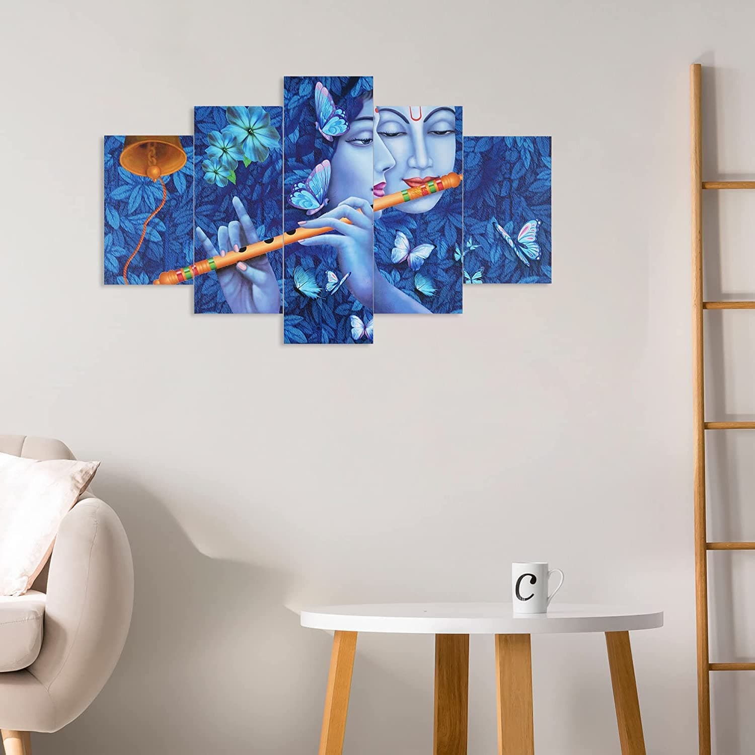 perpetual Paintings for Wall Decoration - Set of 5,3d Scenery Wall Painting for Living Room Large Size with Frames for Wall Decor and Home Decoration, Hotel, Office (75 CM X 43 CM) BRK