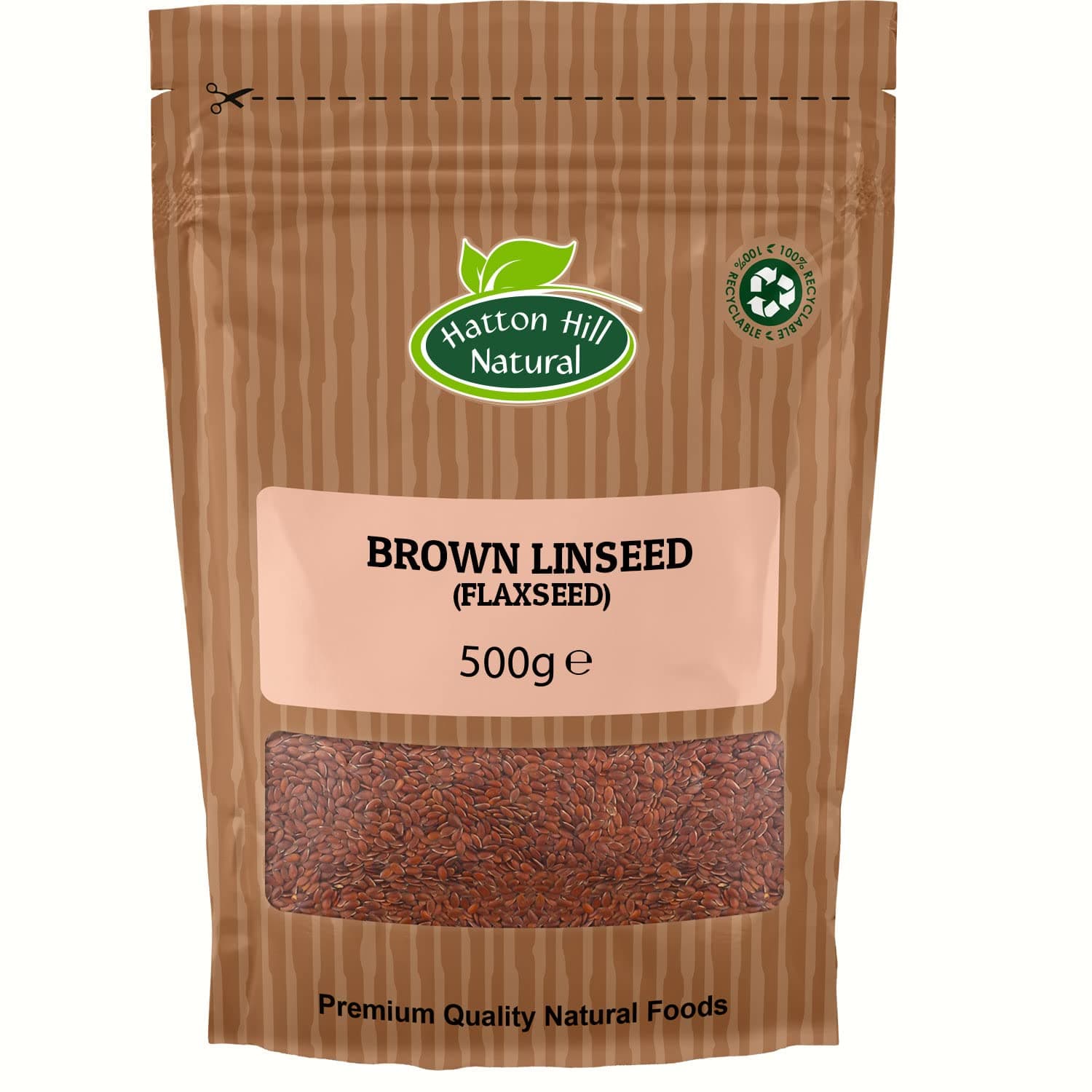 Brown Linseed (Flaxseed) 500g by Hatton Hill - Free UK Delivery