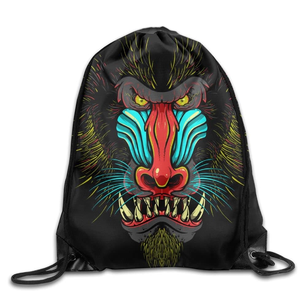 Funky Gorilla Cool Drawstring Travel Sports Backpack Gift
