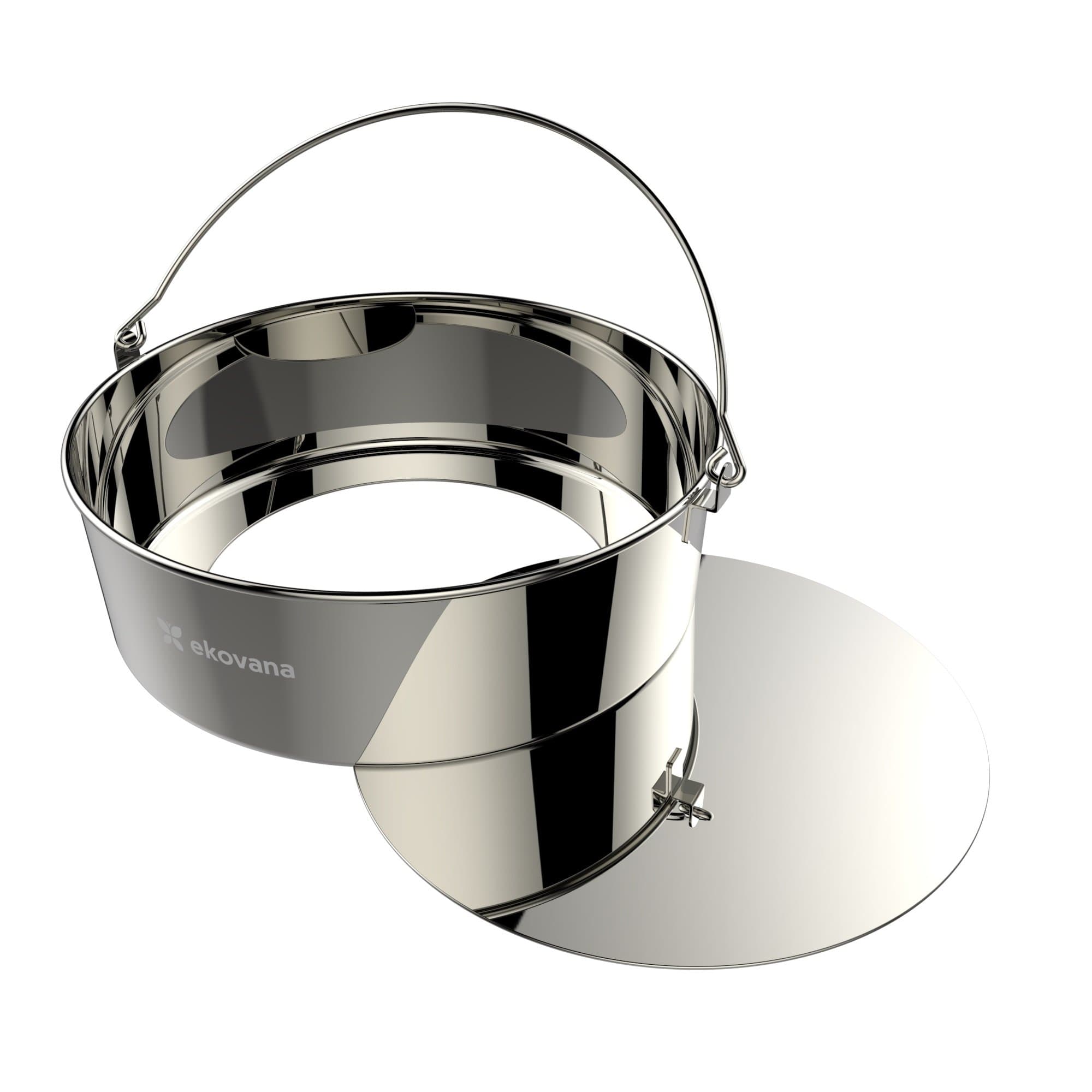 Stainless Steel Cheesecake Pan removable bottom - 7 inch round cake pan - compatible with 6qt Instant Pot and Ninja Foodi Accessories 6.5 qt