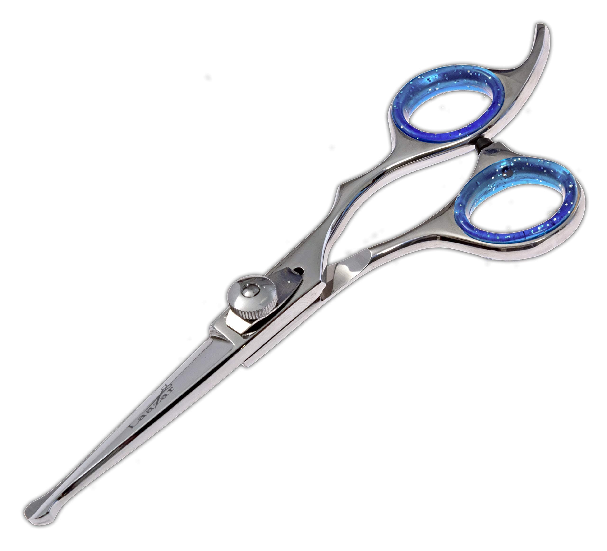 - Laazar Pro dog grooming scissors, Straight Pet grooming shears, with Safety Round Tip, Ball Point for easy and safe use. | Premium Sharp Long Lasting Professional Hair Trimming Scissors (5.5 Inches)