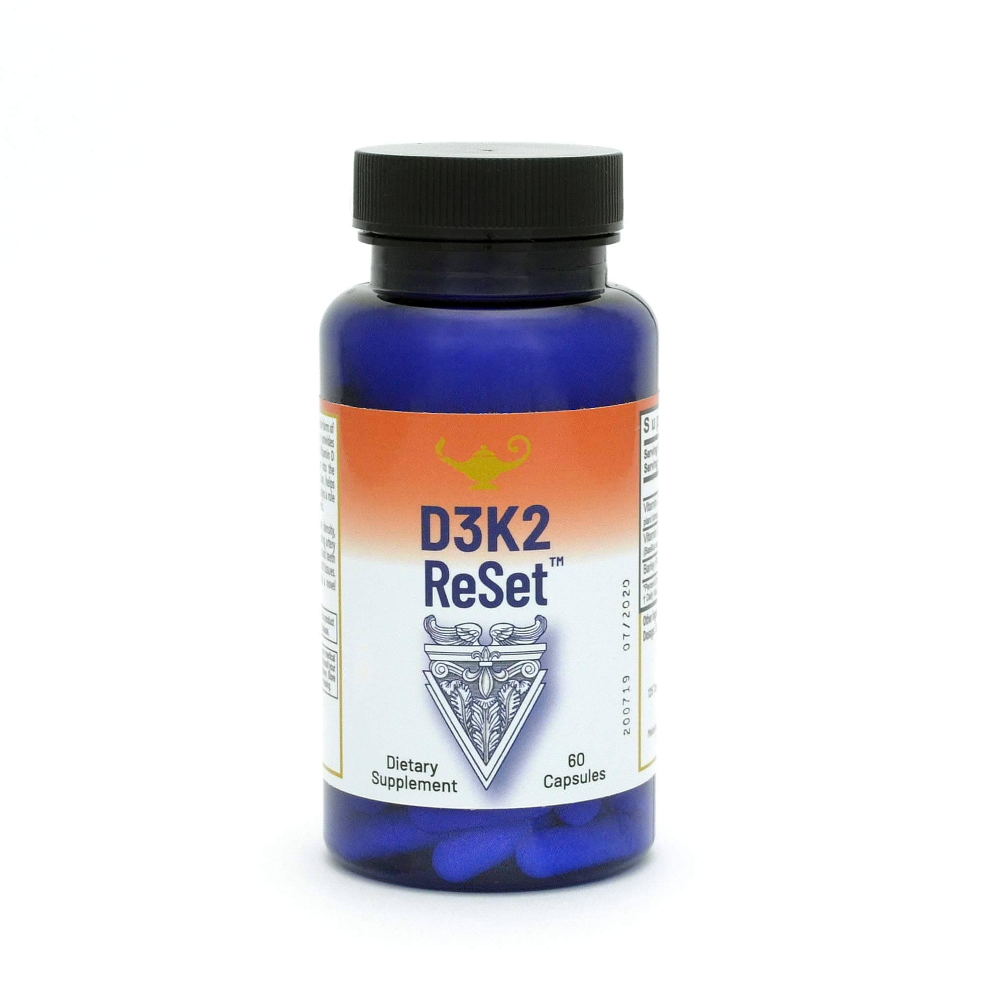 RnA ReSet D3K2 Reset – 4,000 IU Vitamin D3 & 100 mcg K2 Supplement (60 Capsules) NSF Certified