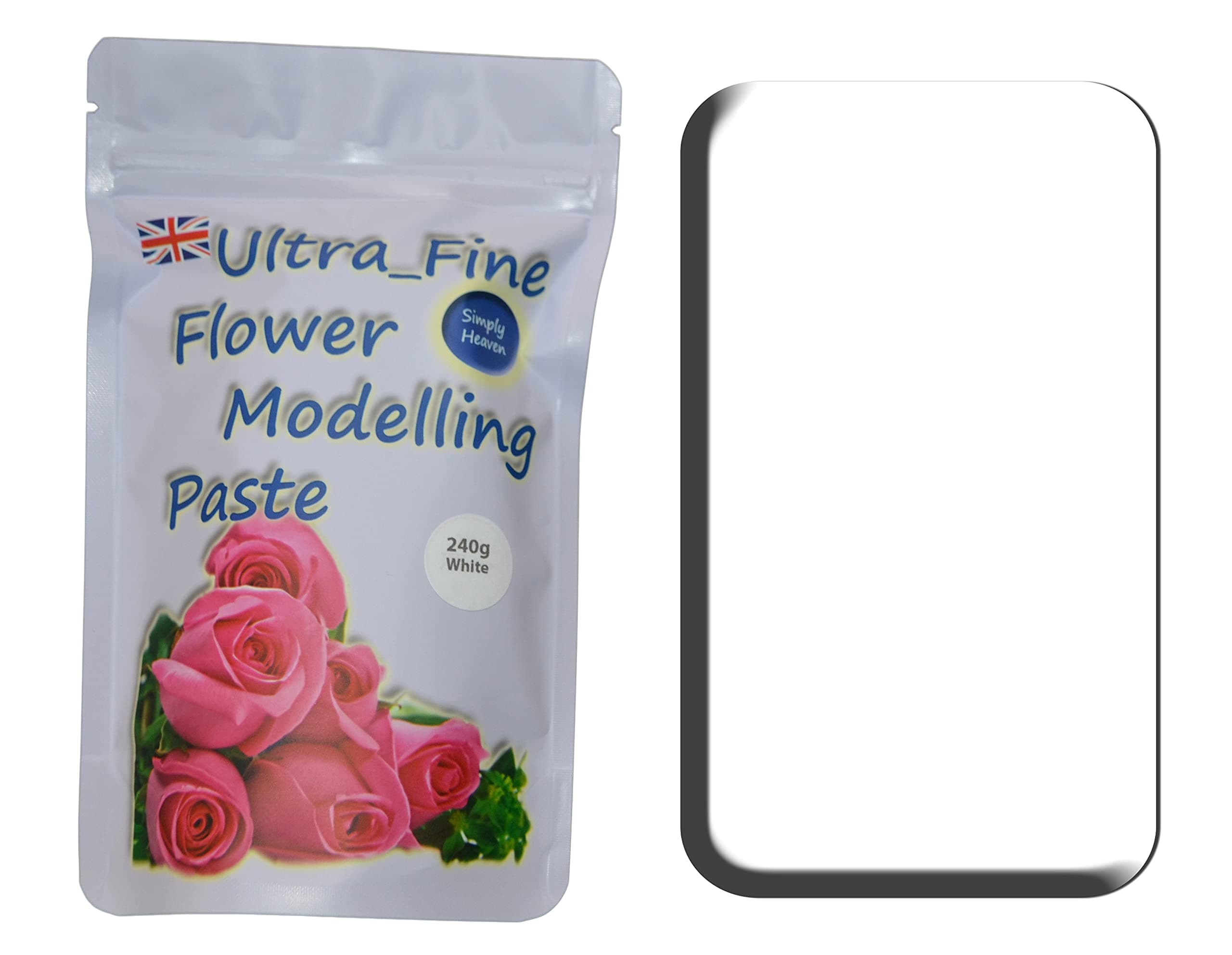 Simply Heaven 240g - 1920g White Sugar Florist, Gum Paste - Sugarcraft Floral Flower Modelling (1 x 240g)