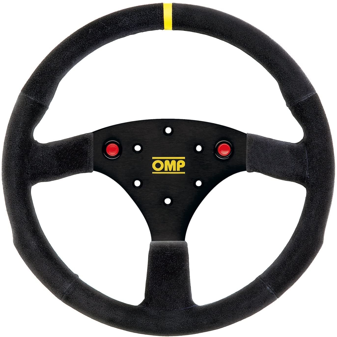 320 SP Steering Wheel Black Grip Silver Center