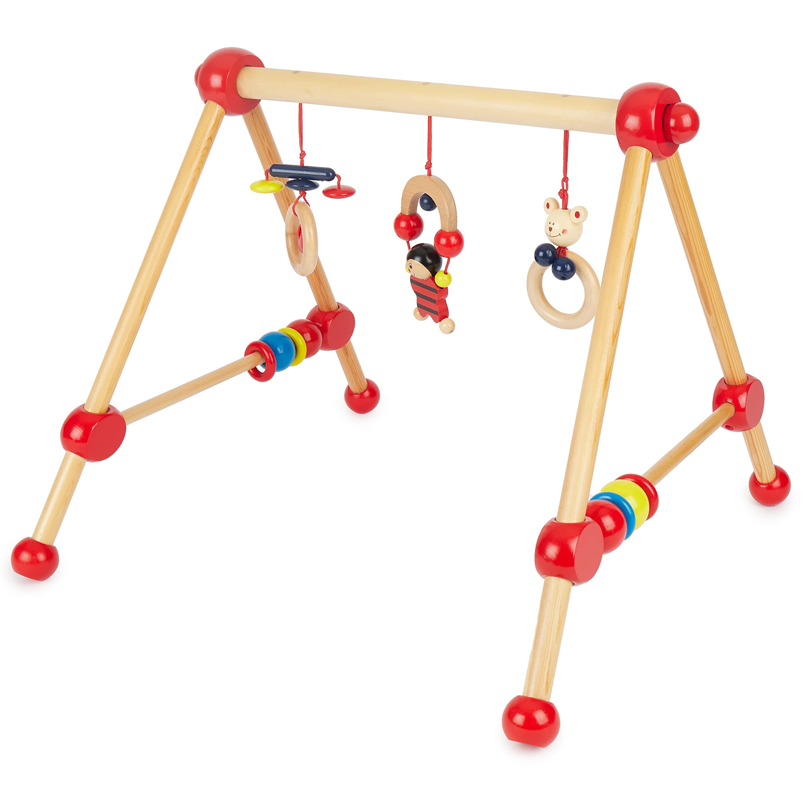Bieco Wooden Baby Play Gym | Activity Floor Gym for Newborn | Toy