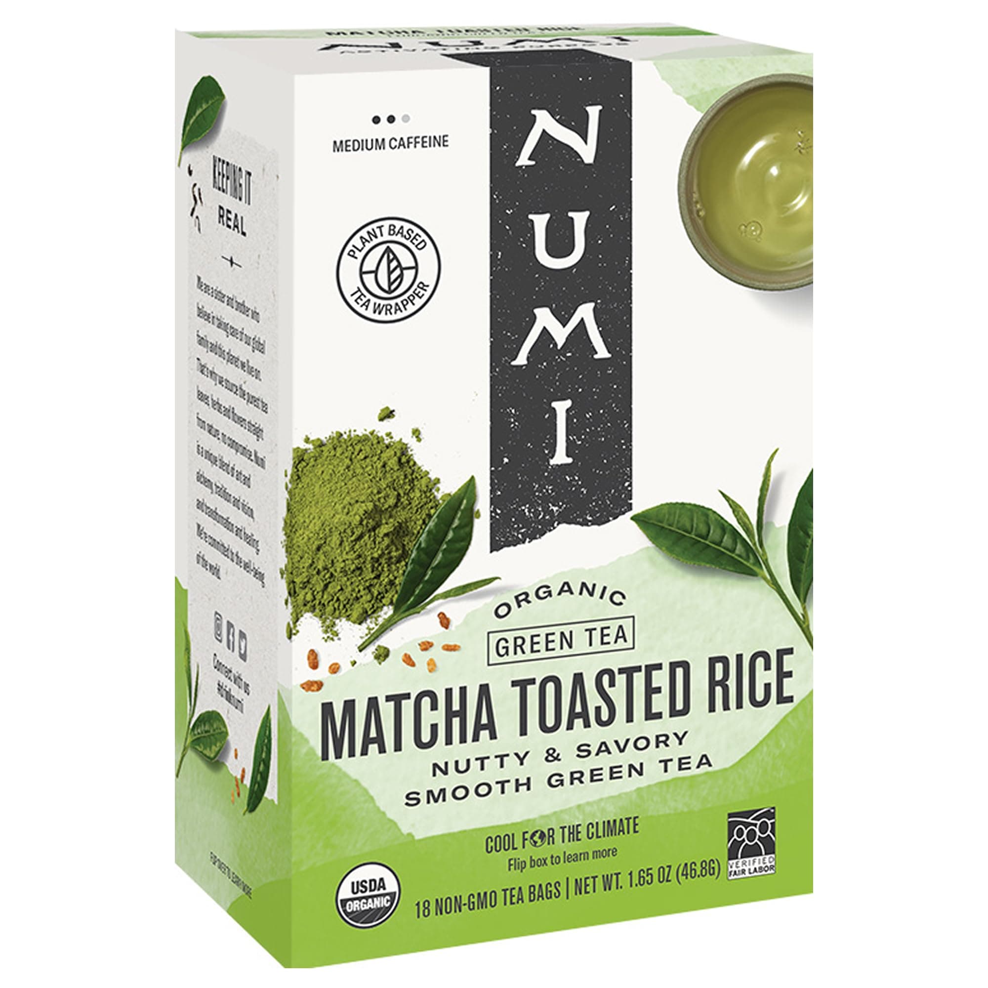 Tea Matcha Toasted Rice Green Tea, 18 Bags - Pack of 2
