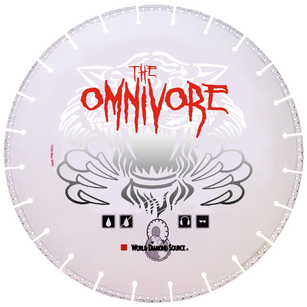 Omnivore VBSSC16-7B Pro Metal Diamond Blade with Side Protection, 16-Inch