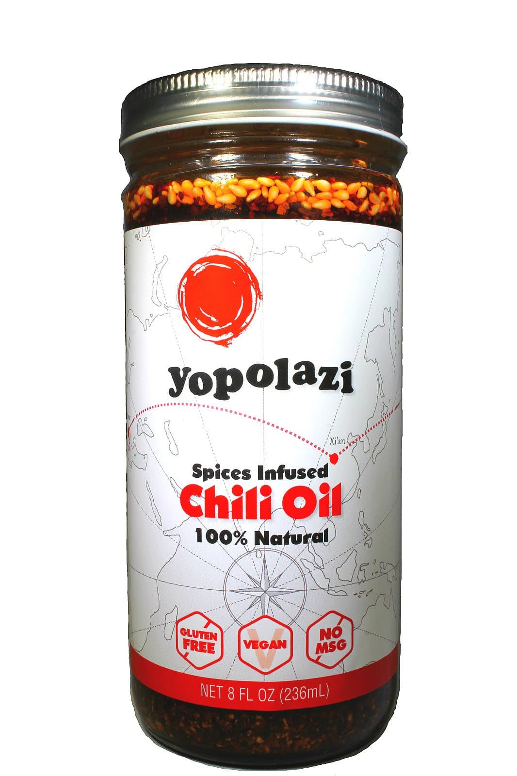 Yopolazi: Asian Fusion Gourmet Chili Oil 8oz, Gluten Free