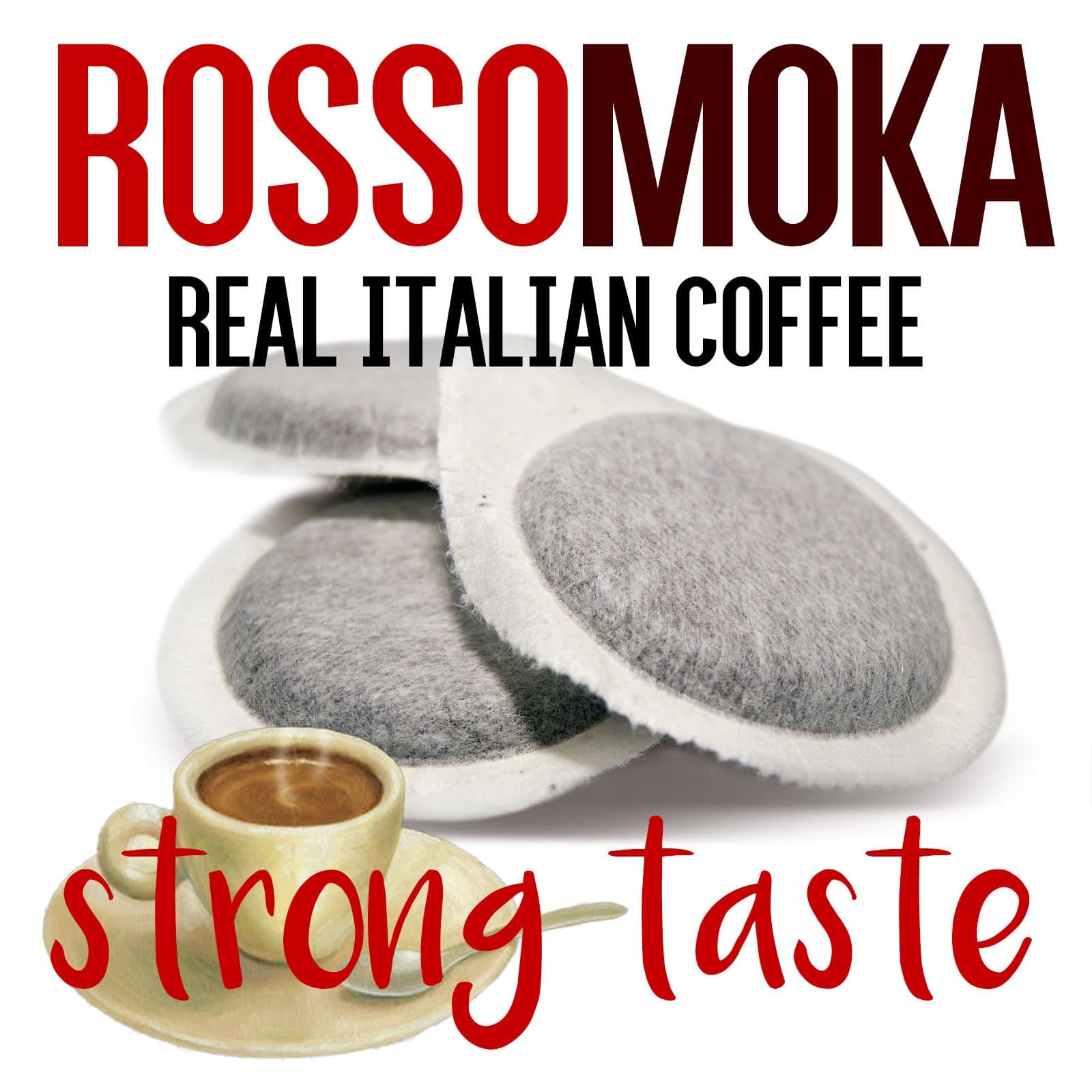 Rossomoka 120 ESE Pods - Lungo Crema Intenso