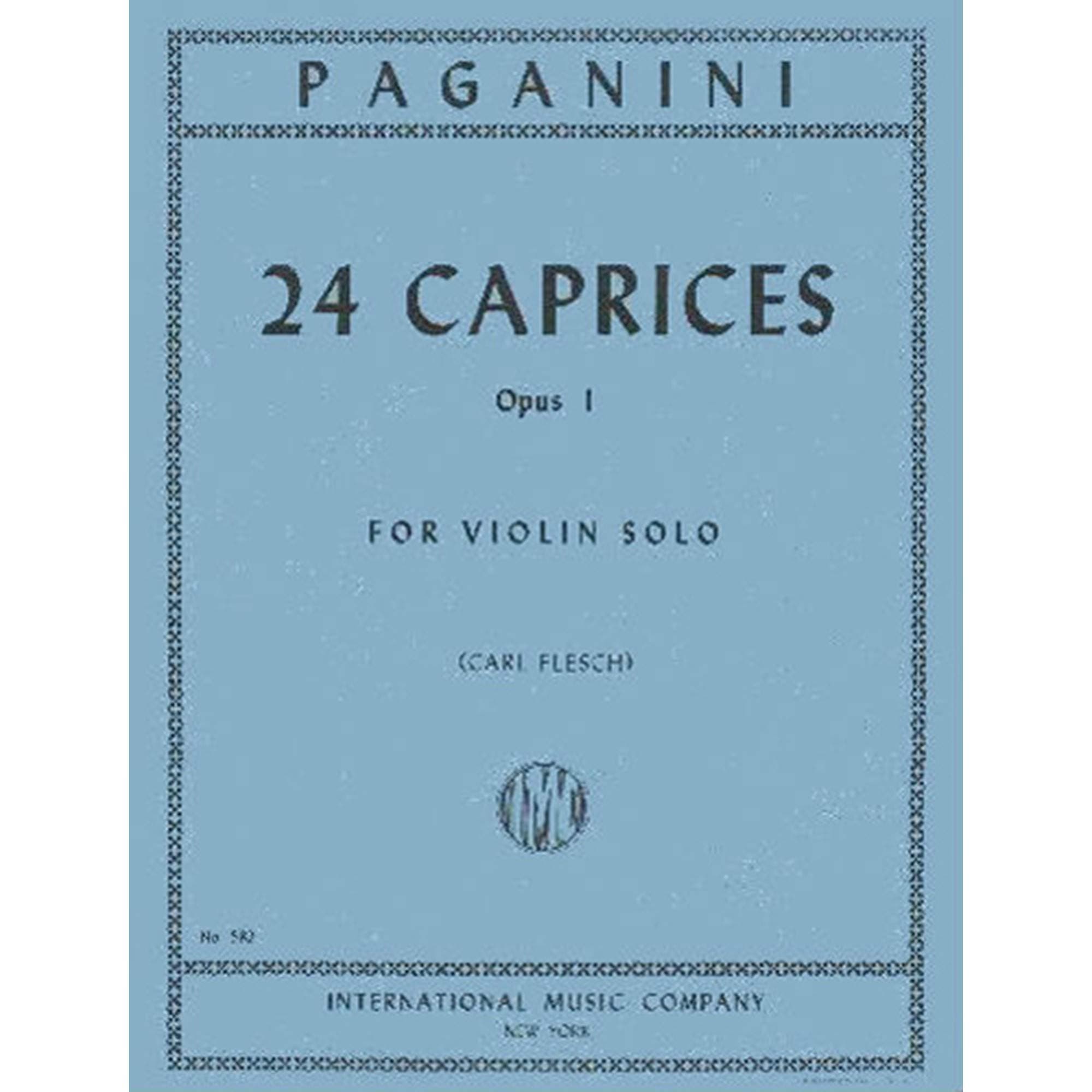 Paganini: 24 Caprices Op.1 for Violin Solo (Sheet Music), ed. Carl Flesch, IMC582