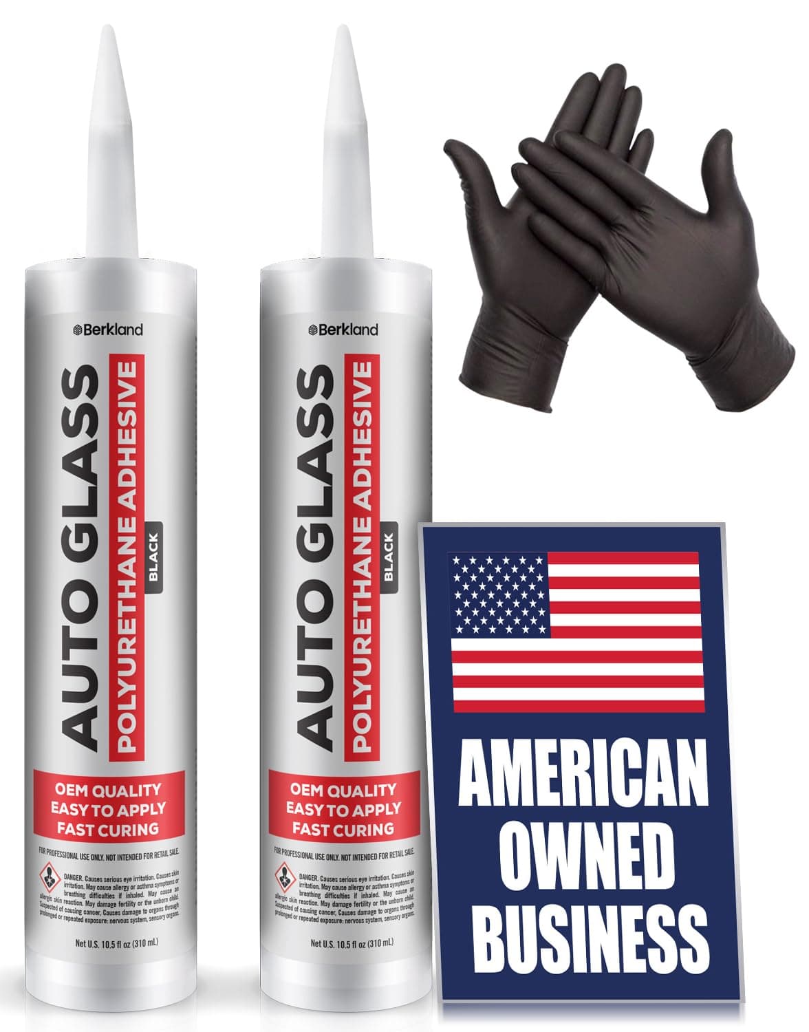 - [2 Pack] Polyurethane Windshield Adhesive with Fast Curing Formula - High Bond Strength Window Sealant Compound - Easy Automotive Glass Glue - Windshield Sealant Black - Vehicle & RV Polyurethane Glue